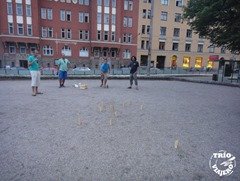 Jugando mölkky, Helsinki, Finlandia Jugando mölkky, Helsinki, Finlandia