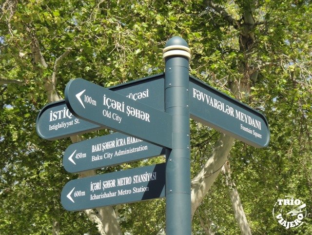 Cruce de caminos, Bakú, Azerbaiyán